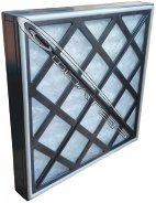 Coalescer filter with glass fiber filter media